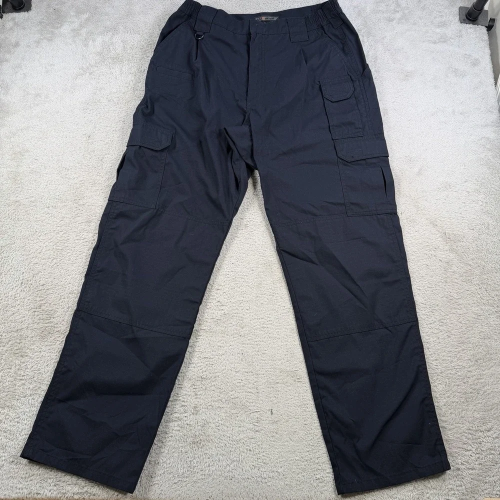 5.11 Tactical Cargo Pants Mens 34x32 Navy Taclite Pro Ripstop Cargo Workwear
